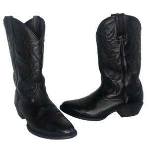 Ariat Heritage R Toe Black Cowboy Boots